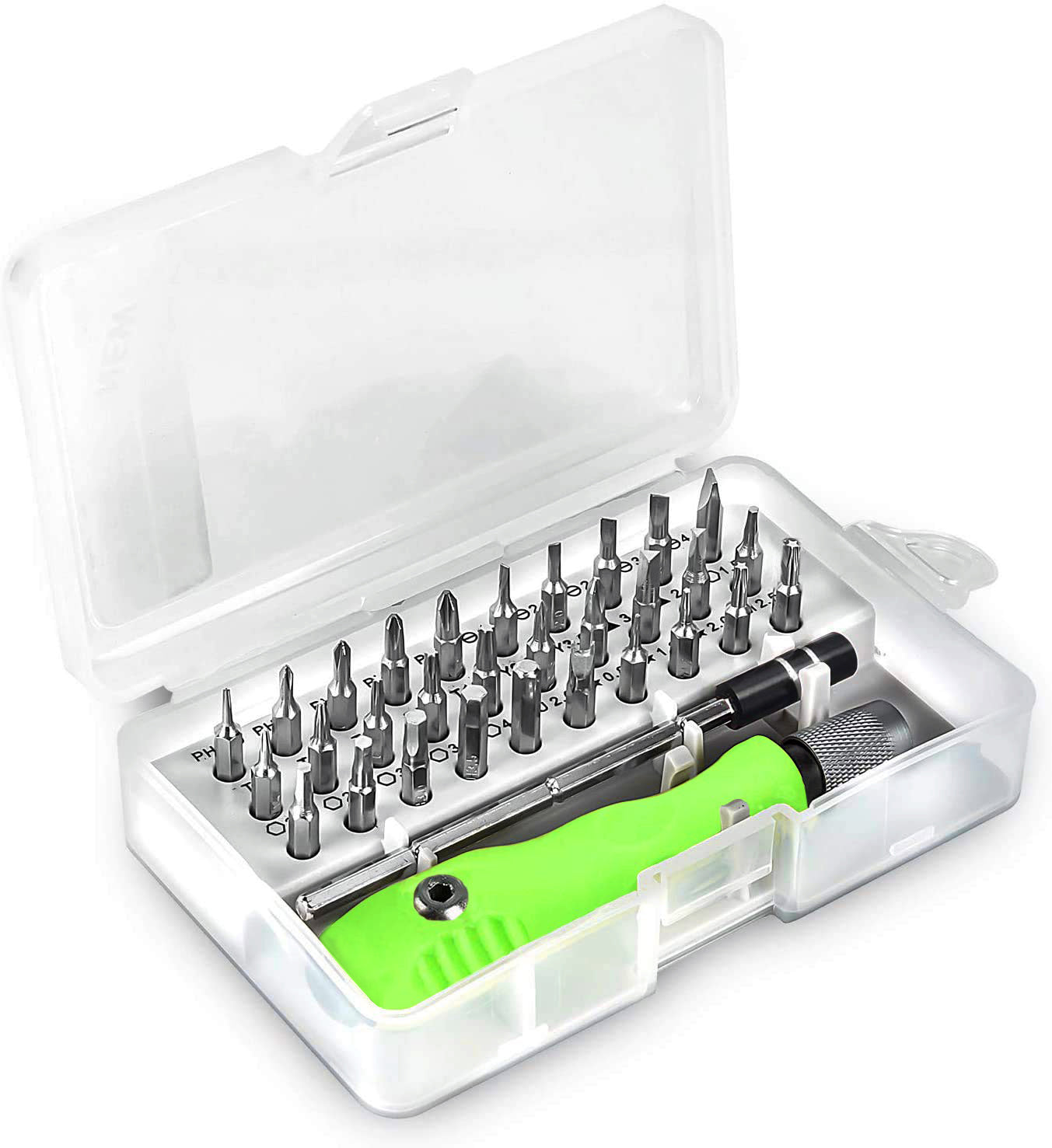 32 in 1 Mini Screwdriver Bits Set with Magnetic Flexible Extension Rod 32 in 1 Mini Screwdriver Bits Set with Magnetic Flexible Extension Rod